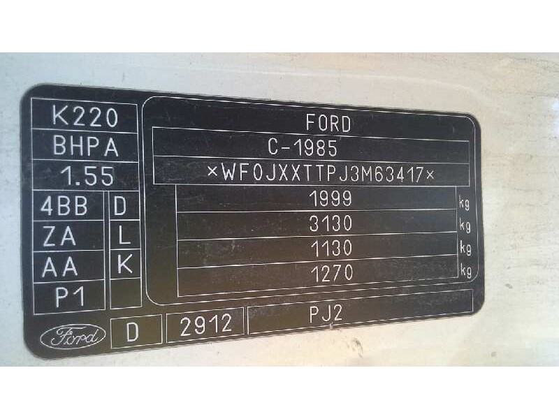 ford transit connect (tc7) del año 2004