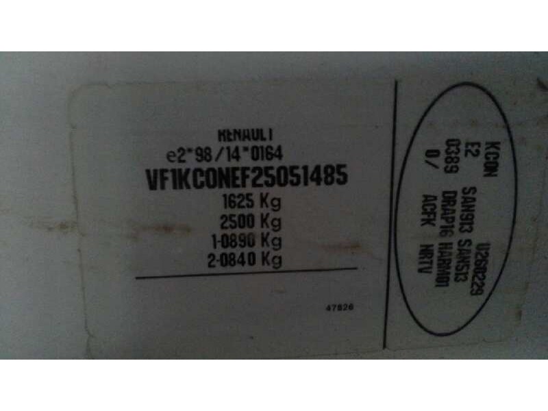 renault kangoo (f/kc0) del año 2001