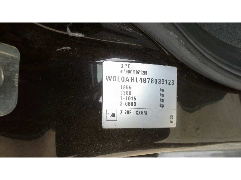 opel astra h ber. del año 2007