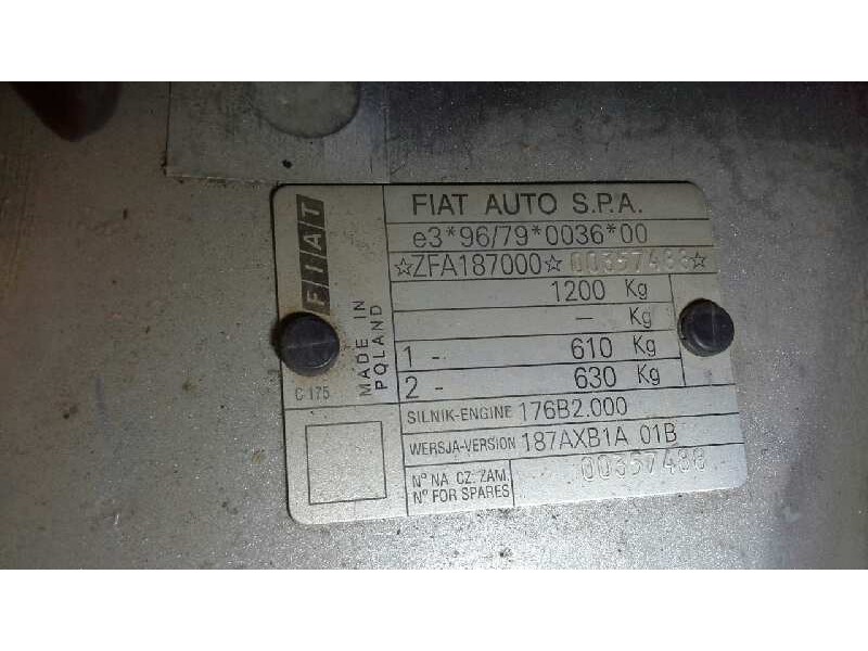 fiat seicento (187) del año 1999