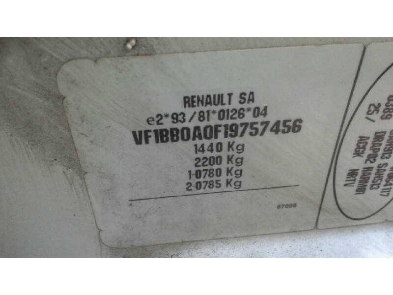 renault clio ii fase i (b/cbo) del año 1999