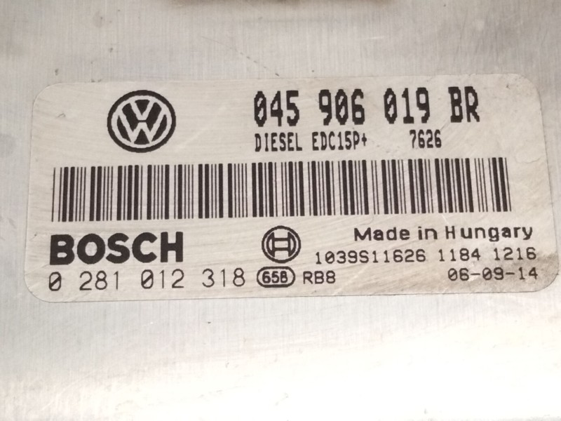 Recambio de centralita motor uce para skoda fabia i (6y2) 1.4 tdi referencia OEM IAM 045906019BR 0281012318 1039S11626