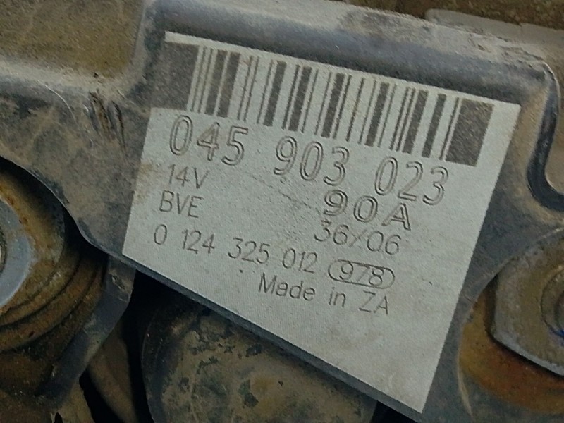 Recambio de alternador para skoda fabia i (6y2) 1.4 tdi referencia OEM IAM 0124325012  