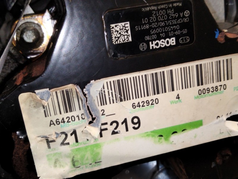 Recambio de motor completo para mercedes-benz clase e (w211) e 320 cdi (211.026) referencia OEM IAM 642920  