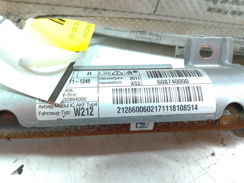 Recambio de airbag cortina delantero derecho para mercedes-benz clase e (w212) e 350 cdi (212.023) referencia OEM IAM 2128600602
