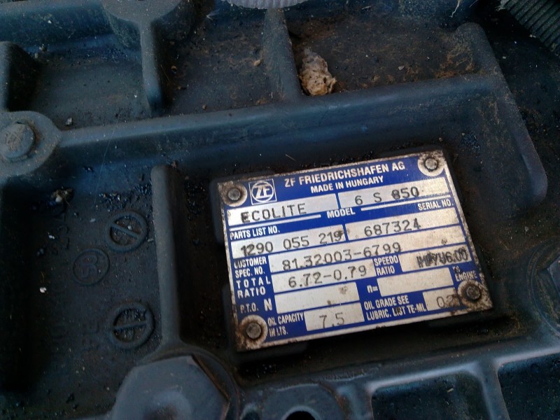 Recambio de caja cambios para man tgl 12.210 tgl 12.210 4x2bb referencia OEM IAM 6S850  