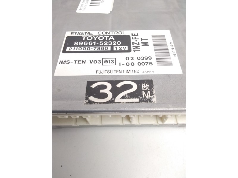 Recambio de centralita motor uce para toyota yaris (ncp1/nlp1/scp1) 1.3 cat referencia OEM IAM 8966152320 2110007860 1NZFE