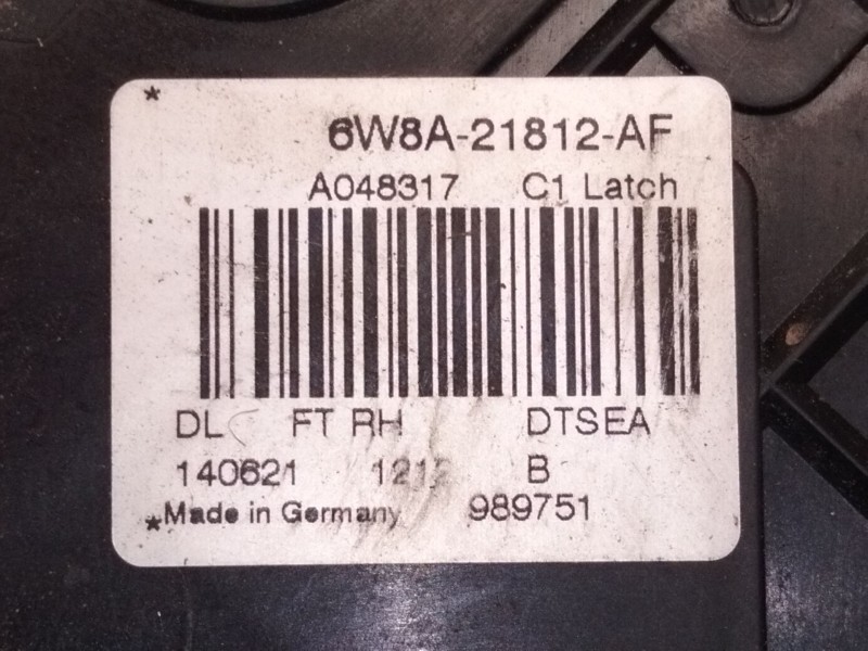 Recambio de cerradura puerta trasera derecha para land rover freelander 2 (l359) 2.2 td4 4x4 referencia OEM IAM 6W8A21812AF  
