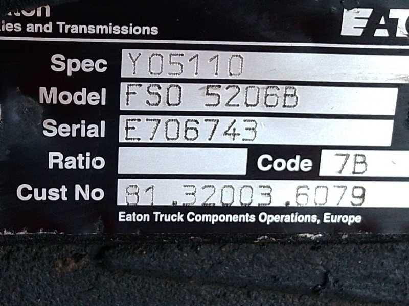 Recambio de caja cambios para man 18.224 llc referencia OEM IAM   