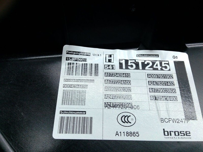 Recambio de elevalunas delantero izquierdo para mercedes-benz gla (h247) gla 200 (247.787) referencia OEM IAM   