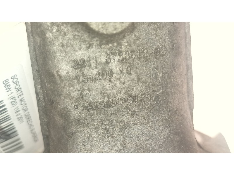 Recambio de soporte motor derecho superior para bmw 1 (f20) 118 d referencia OEM IAM 22116788612-02  