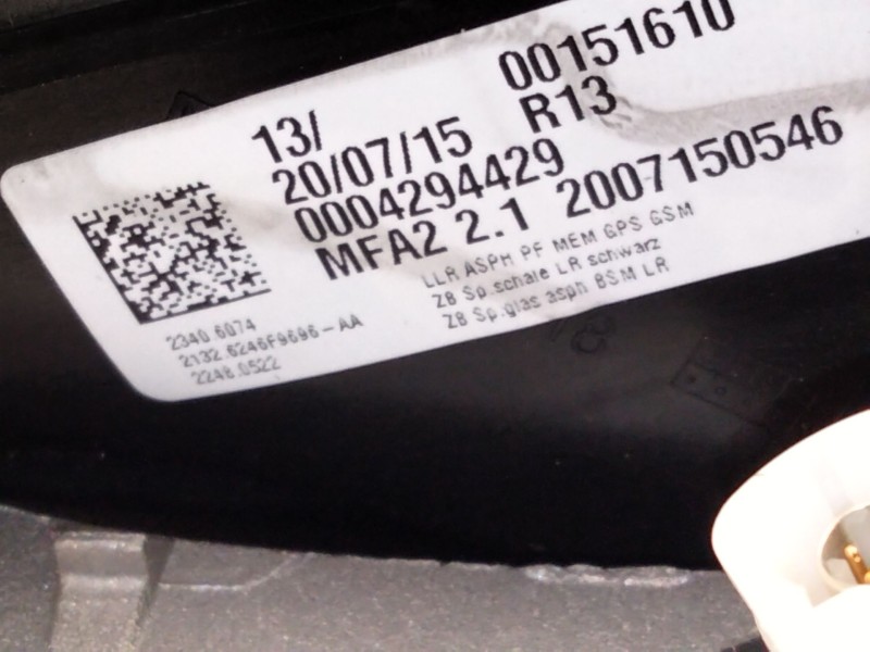 Recambio de retrovisor derecho para mercedes-benz gla (h247) gla 200 (247.787) referencia OEM IAM A2478102607  