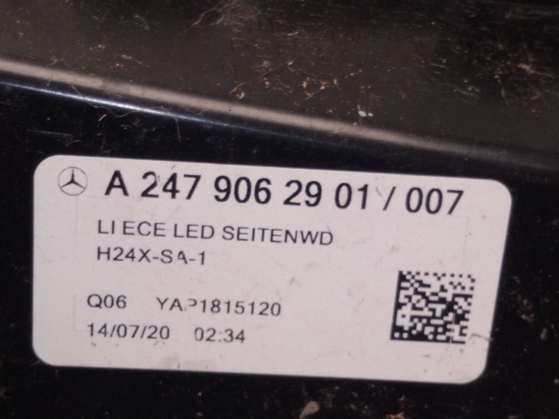 Recambio de piloto trasero izquierdo para mercedes-benz gla (h247) gla 200 (247.787) referencia OEM IAM A2479062901  