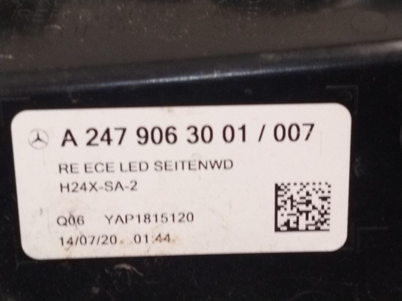 Recambio de piloto trasero derecho para mercedes-benz gla (h247) gla 200 (247.787) referencia OEM IAM A2479063001  