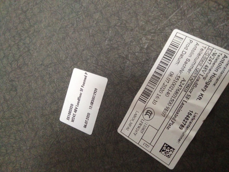 Recambio de bandeja trasera para mercedes-benz gla (h247) gla 200 (247.787) referencia OEM IAM A2476801500  