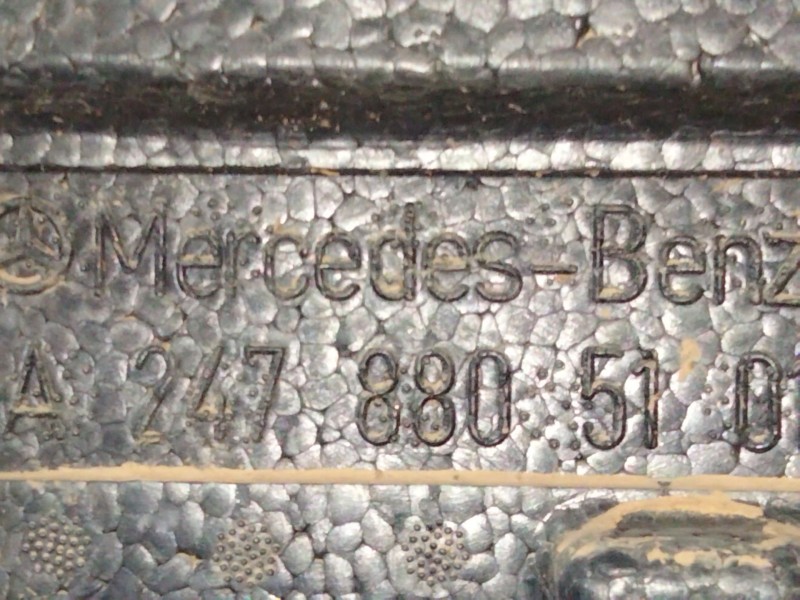 Recambio de panel protector para mercedes-benz gla (h247) gla 200 (247.787) referencia OEM IAM A2478805101  