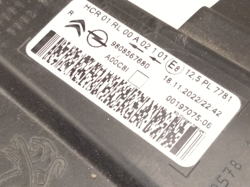 Recambio de faro derecho para opel vivaro c furgoneta (k0) 1.5 referencia OEM IAM   