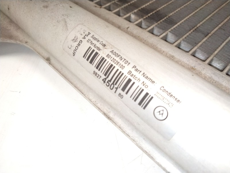 Recambio de condensador / radiador aire acondicionado para opel vivaro c furgoneta (k0) 1.5 referencia OEM IAM 9827450180  