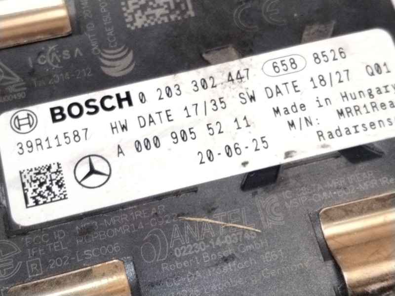 Recambio de sensor de radar para mercedes-benz gla (h247) gla 200 (247.787) referencia OEM IAM A0009055211 0203302447 
