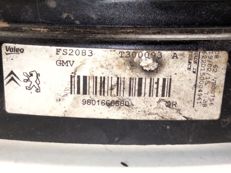 Recambio de electroventilador para peugeot 2008 i (cu_) 1.6 bluehdi 120 referencia OEM IAM 9801666580  