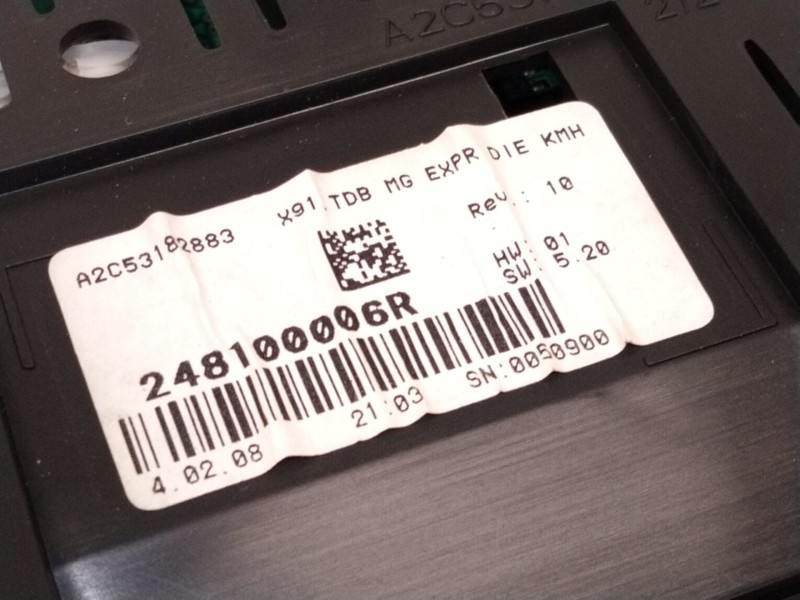 Recambio de cuadro instrumentos para renault laguna iii (bt0/1) 2.0 dci (bt07, bt0j, bt14, bt1a, bt1s) referencia OEM IAM 248100