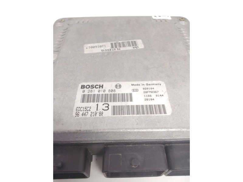 Recambio de centralita motor uce para citroën c5 berlina 2.0 hdi sx referencia OEM IAM 0281010808 9644721080 EDC15C2