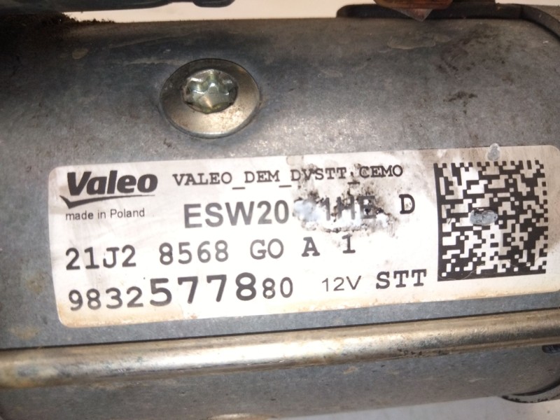 Recambio de motor arranque para opel vivaro c furgoneta (k0) 1.5 referencia OEM IAM 9832577880  