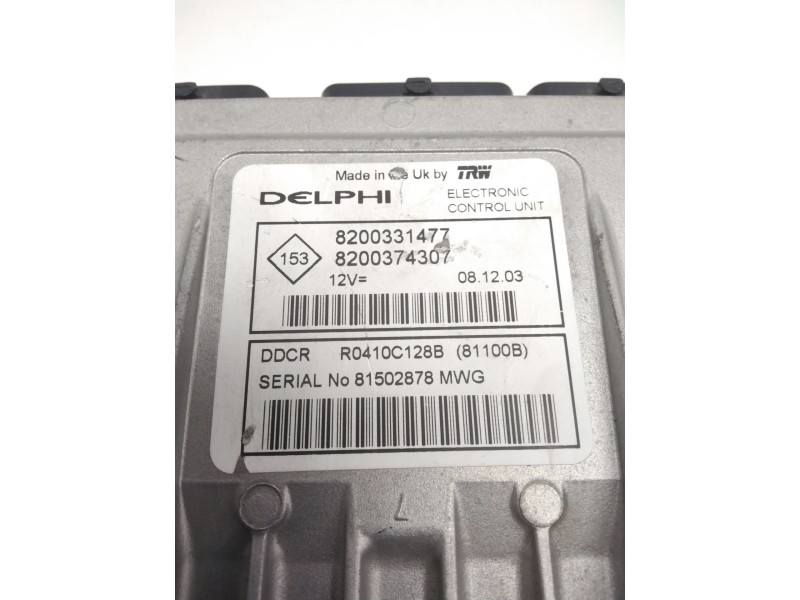 Recambio de centralita motor uce para renault clio ii (bb_, cb_) 1.5 dci (b/cb07) referencia OEM IAM 8200331477 8200374307 R0410