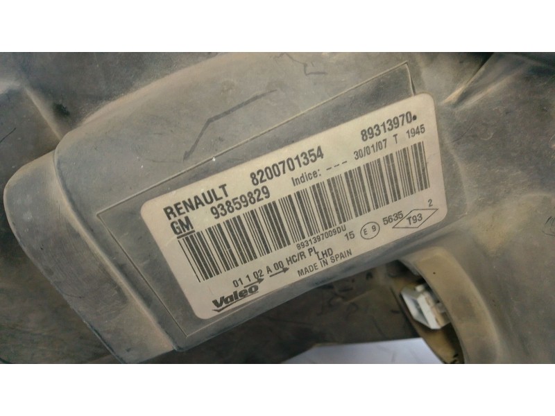 Recambio de faro izquierdo para opel vivaro a furgoneta (x83) 2.0 cdti (f7) referencia OEM IAM 8200701354  
