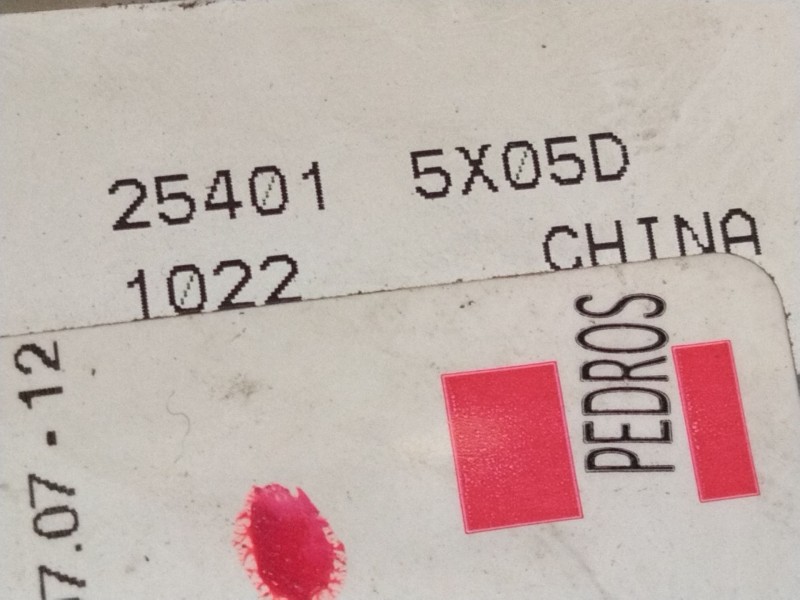 Recambio de mando elevalunas delantero izquierdo para nissan navara pick-up (d40m) double cab le 4x4 referencia OEM IAM 254015X0