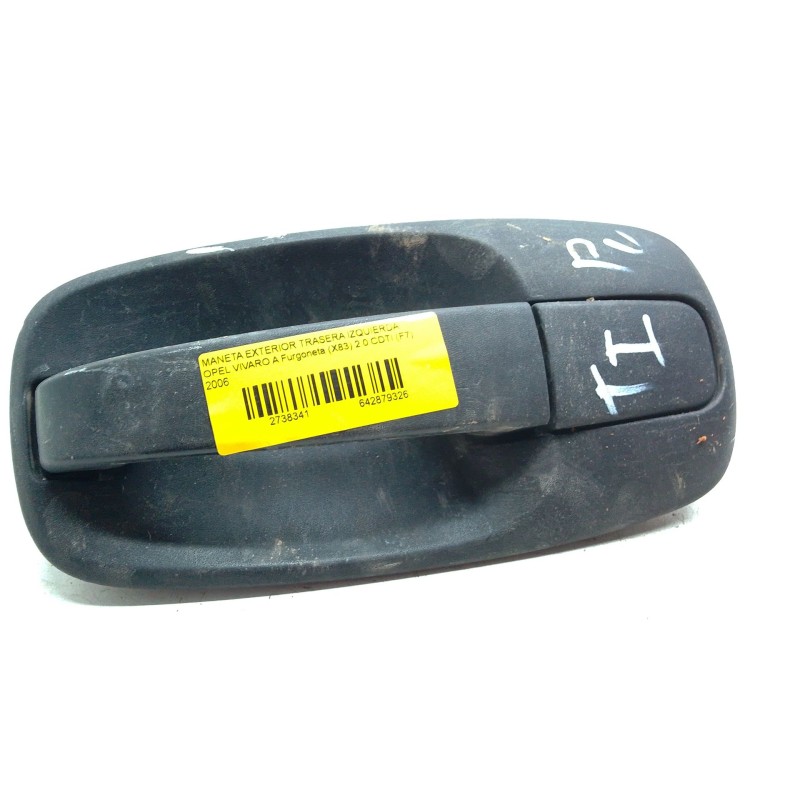 Recambio de maneta exterior trasera izquierda para opel vivaro a furgoneta (x83) 2.0 cdti (f7) referencia OEM IAM   