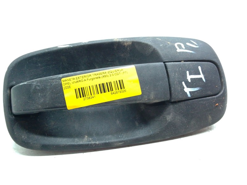Recambio de maneta exterior trasera izquierda para opel vivaro a furgoneta (x83) 2.0 cdti (f7) referencia OEM IAM   