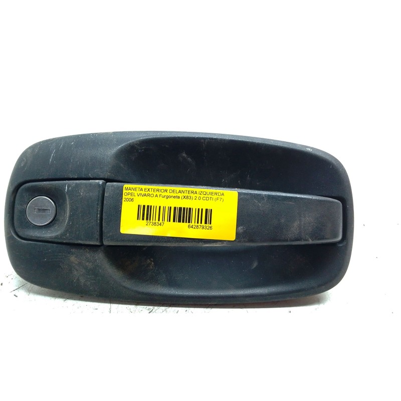 Recambio de maneta exterior delantera izquierda para opel vivaro a furgoneta (x83) 2.0 cdti (f7) referencia OEM IAM   
