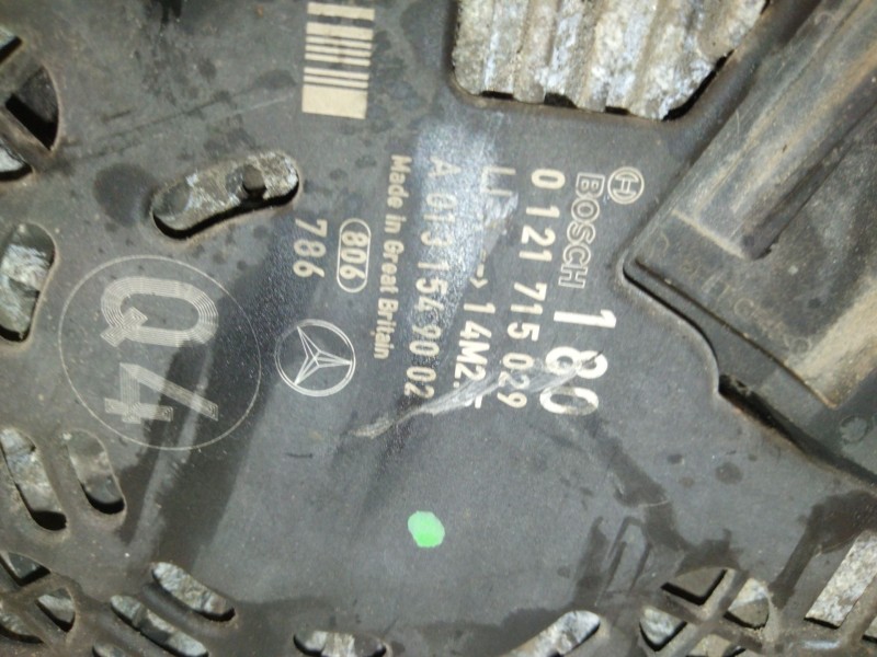 Recambio de alternador para mercedes-benz clase c (w203) c 220 cdi (203.006) referencia OEM IAM A0131549002 0121715029 