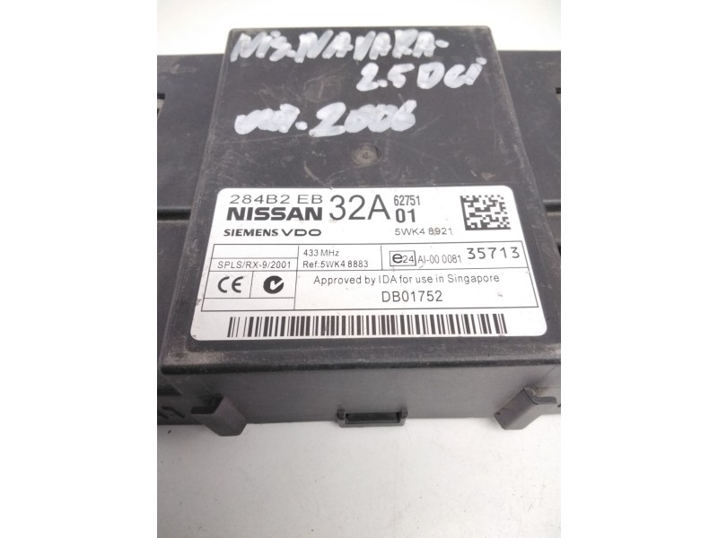 Recambio de centralita comfort para nissan navara pick-up (d40m) referencia OEM IAM 5WK48883 284B2EB32A 5WK48921