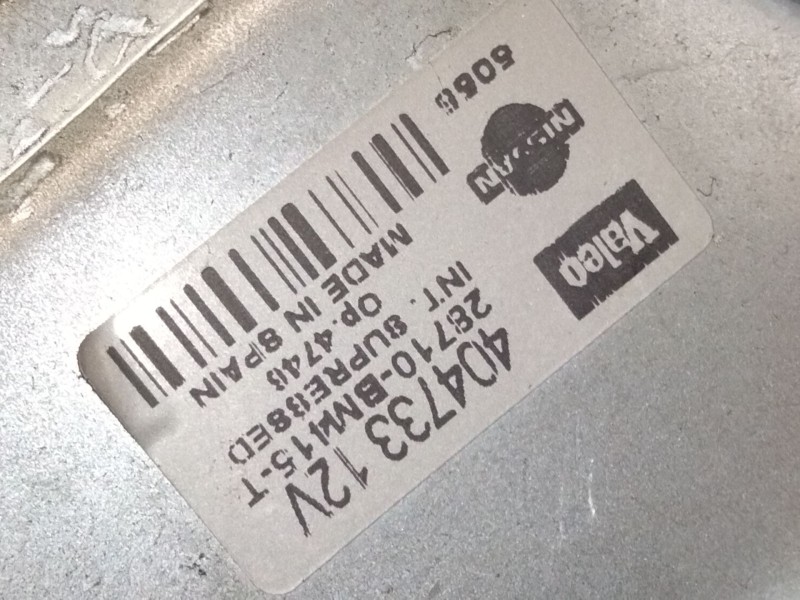 Recambio de motor limpia trasero para nissan almera ii hatchback (n16) 2.2 dci referencia OEM IAM 28710BM415T  