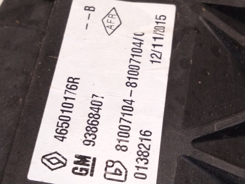 Recambio de pedal freno para opel vivaro b autobús (x82) 1.6 cdti (06) referencia OEM IAM 465010176R  