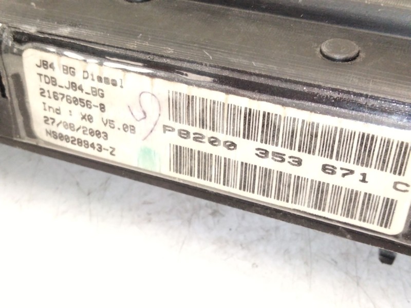 Recambio de cuadro instrumentos para renault scénic ii (jm0/1_) 1.9 dci (jm0g, jm12, jm1g, jm2c) referencia OEM IAM P8200353671C