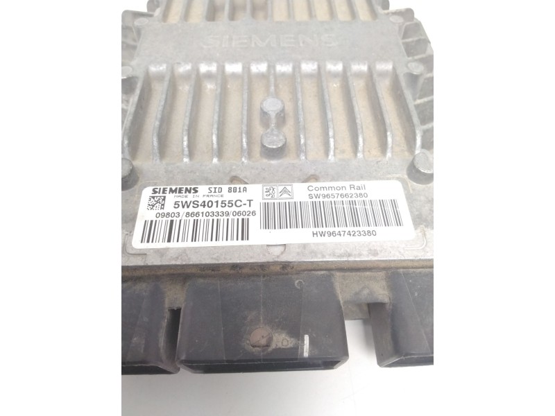 Recambio de centralita motor uce para citroën berlingo 2.0 hdi sx familiar referencia OEM IAM 5WS40155CT 9657662380 9647423380