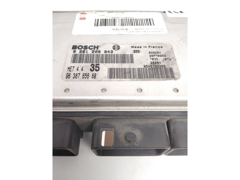 Recambio de centralita motor uce para peugeot 307 (s1) xs referencia OEM IAM 0261206943 9638765680 26FM0952