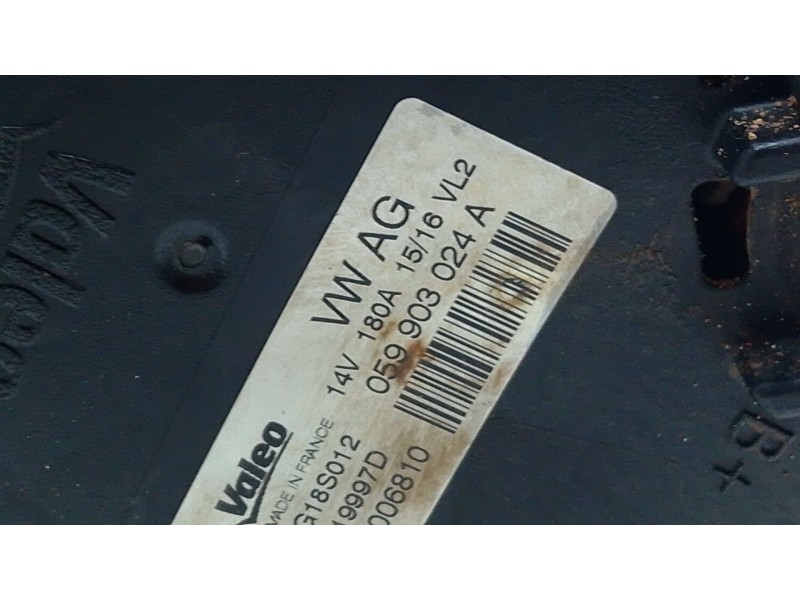 Recambio de alternador para audi a4 allroad b9 (8wh, 8wj) 3.0 tdi quattro referencia OEM IAM 059903024A  