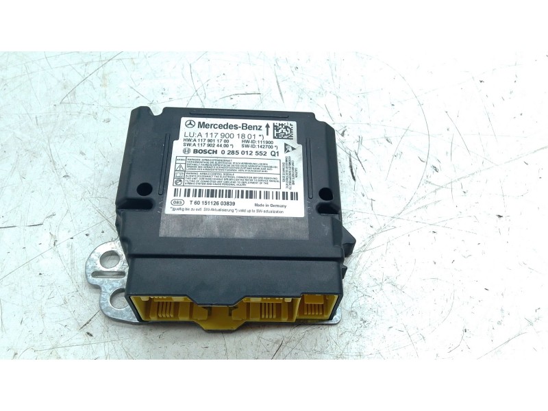 Recambio de centralita airbag para mercedes-benz clase a (w176) a 180 cdi / d (176.012) referencia OEM IAM 0285012552  