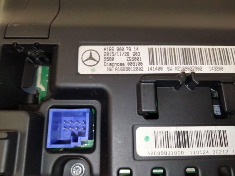 Recambio de pantalla multifuncion para mercedes-benz clase a (w176) a 180 cdi / d (176.012) referencia OEM IAM A1669007814  