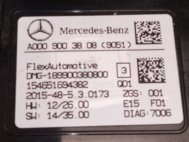Recambio de luz interior para mercedes-benz clase a (w176) a 180 cdi / d (176.012) referencia OEM IAM A0009003808  