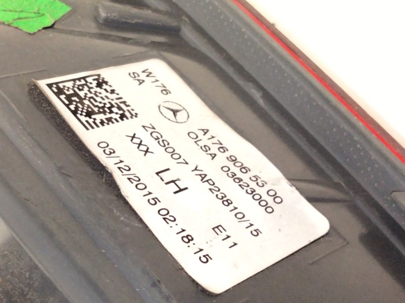 Recambio de piloto trasero izquierdo para mercedes-benz clase a (w176) a 180 cdi / d (176.012) referencia OEM IAM A1769065300  