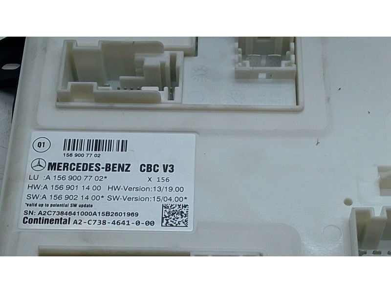 Recambio de modulo electronico para mercedes-benz clase a (w176) a 180 cdi / d (176.012) referencia OEM IAM A1569007702  