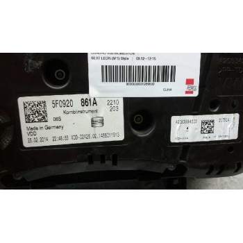 Recambio de cuadro instrumentos para seat leon (5f1) style referencia OEM IAM 5F0920860J  