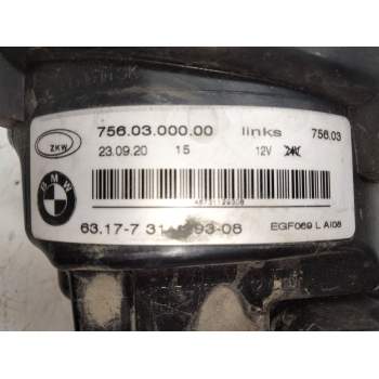 Recambio de faro antiniebla izquierdo para bmw 5 (f10) 520 d xdrive referencia OEM IAM 731129308 7560300000  