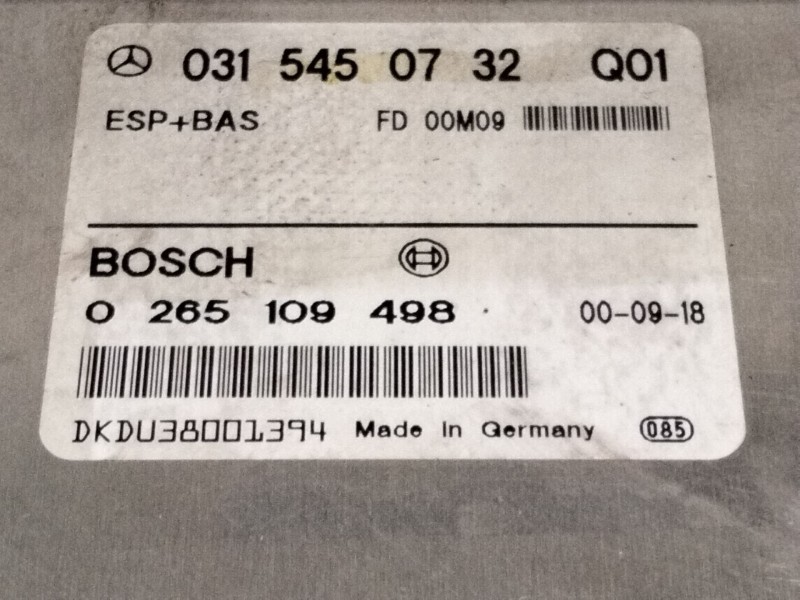 Recambio de modulo electronico para mercedes-benz clase e (w210) e 220 cdi (210.006) referencia OEM IAM 0315450732 0265109498 