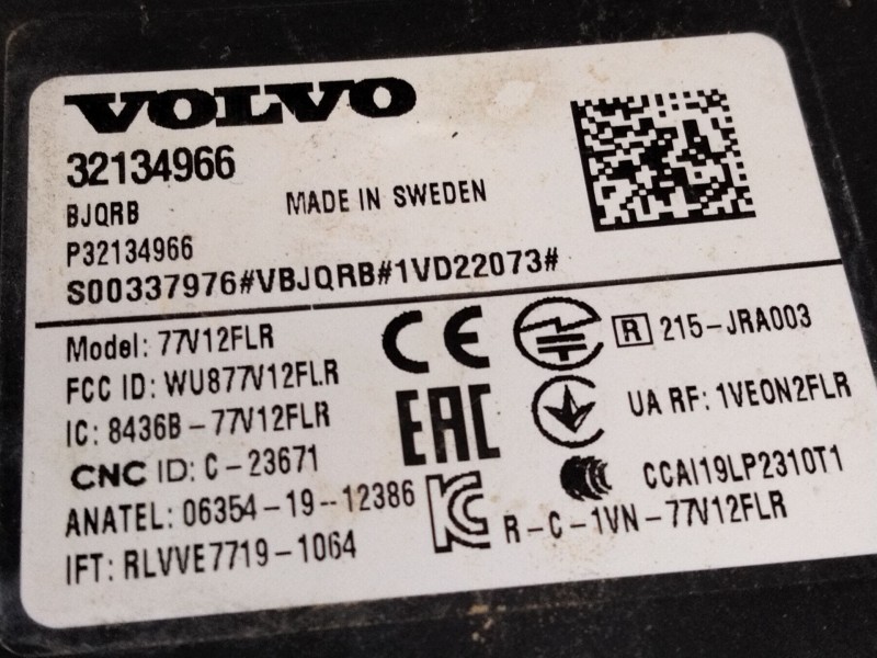 Recambio de sensor de radar para volvo xc60 ii (246) b4 mild-hybrid referencia OEM IAM 32134966  